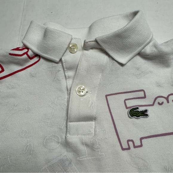 Lacoste Kids' Colorful Crocodile Print Mini Piqué Polo Size: 3 - Picture 2 of 12